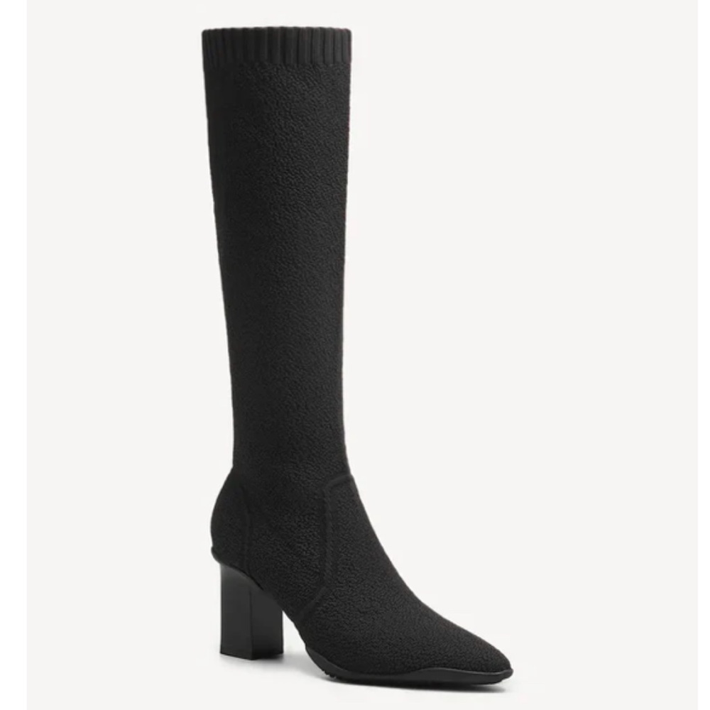 BelleVoyage Block Pointed Toe Heeled High Boot